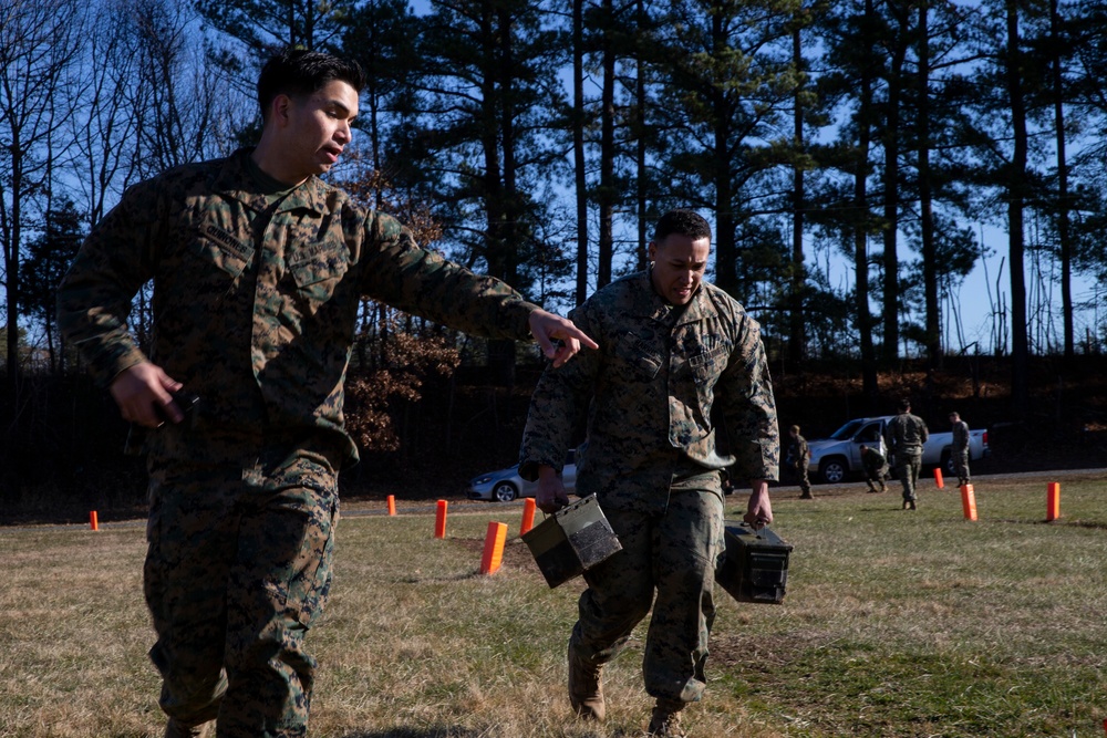 Marine Corps Information Operations Center Runs Combat Fitness Test