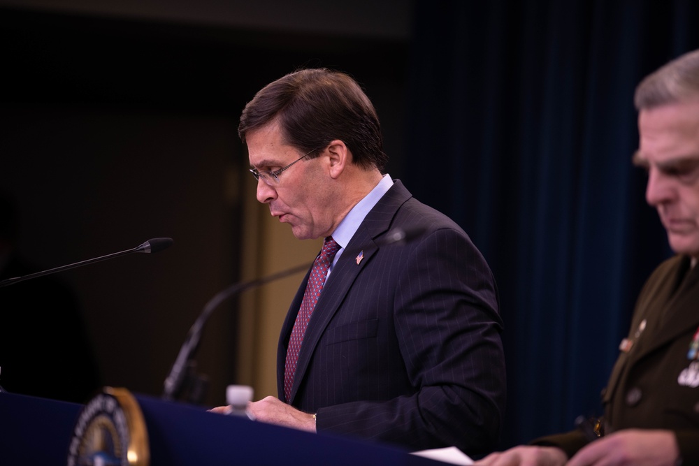 Defense Secretary and Chairman of the Joint Chiefs of Staff Press briefing