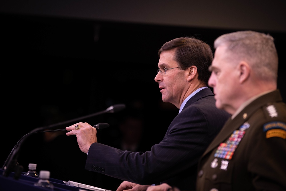 Defense Secretary and Chairman of the Joint Chiefs of Staff Press briefing
