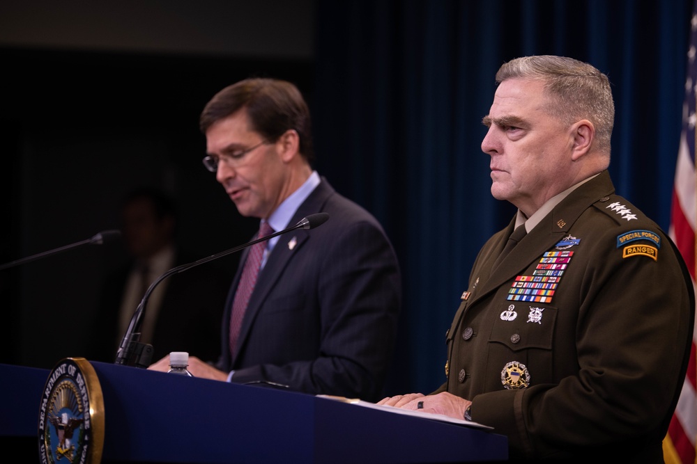 Defense Secretary and Chairman of the Joint Chiefs of Staff Press briefing