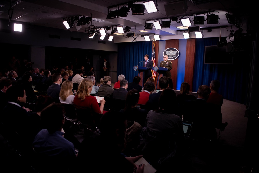 Defense Secretary and Chairman of the Joint Chiefs of Staff Press briefing