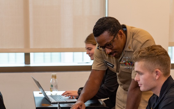 10th Fleet Sailors teaching at USNA