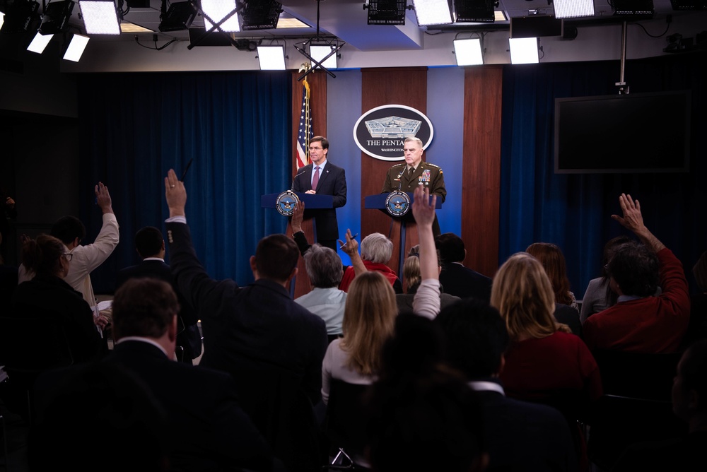 Defense Secretary and Chairman of the Joint Chiefs of Staff Press briefing