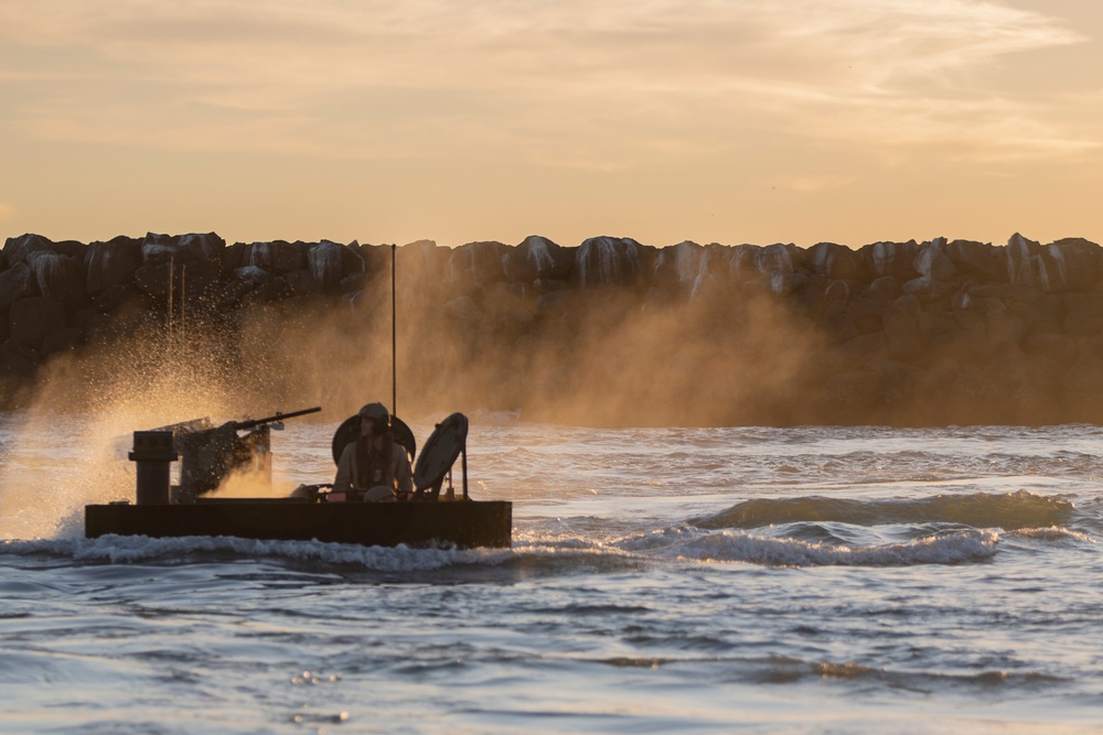 Marines take new ACV out for low-light surf transit