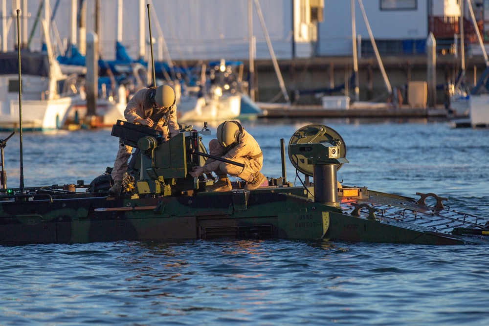 Marines take new ACV out for low-light surf transit