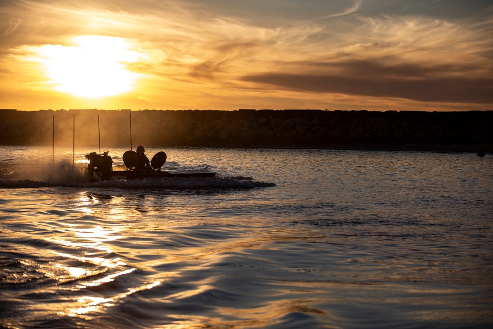 Marines take new ACV out for low-light surf transit