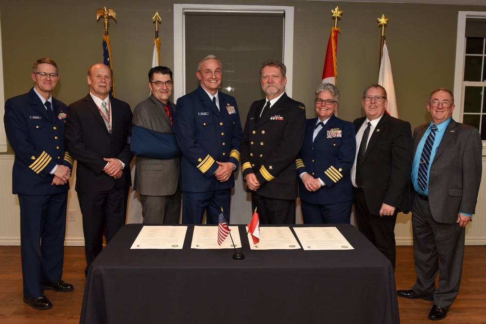 Coast Guard hosts anniversary ceremony for joint cooperative with Canada