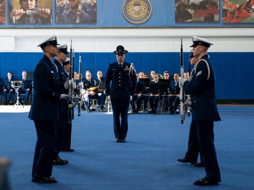 Graduates from recruit company Delta 198 graduated basic training at Training Center Cape May, on Dec. 20, 2019.