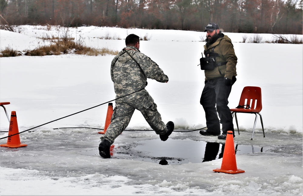 CWOC students practice new cold-water immersion training scenario at Fort McCoy CWOC students practice new cold-water immersion training scenario at Fort McCoy