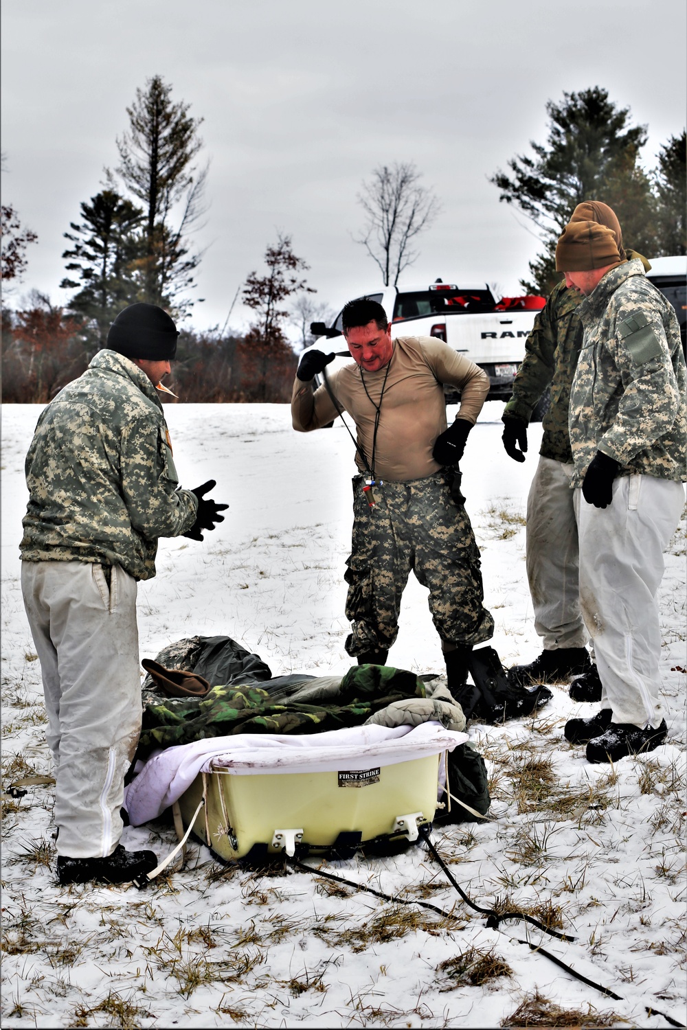 CWOC students practice new cold-water immersion training scenario at Fort McCoy CWOC students practice new cold-water immersion training scenario at Fort McCoy