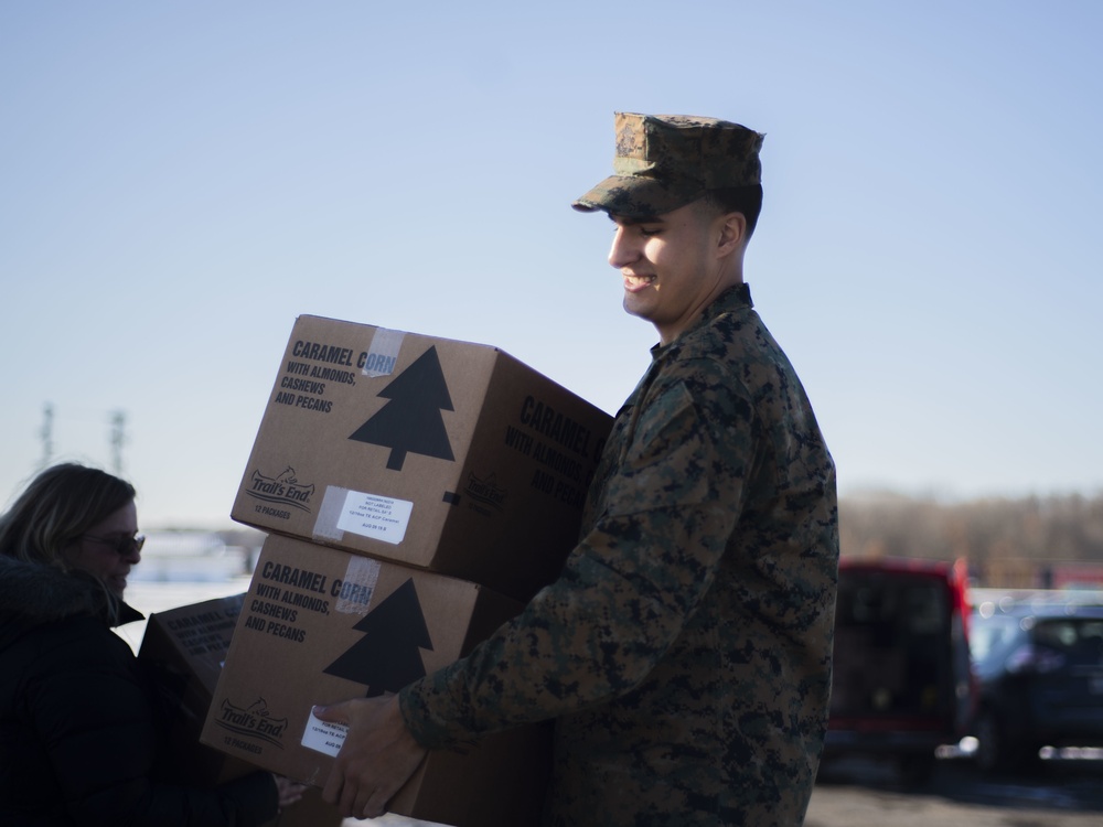 110th Receives Boy Scouts of America Popcorn Donation