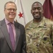 Hon. Thomas McCaffery (left), ASD(HA), was the guest speaker at a lecture series hosted by Lt. Gen. R. Scott Dingle (right)