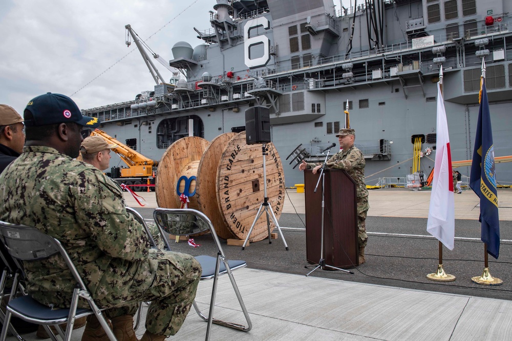 USS America Participates in Ribbon Cutting Ceremony