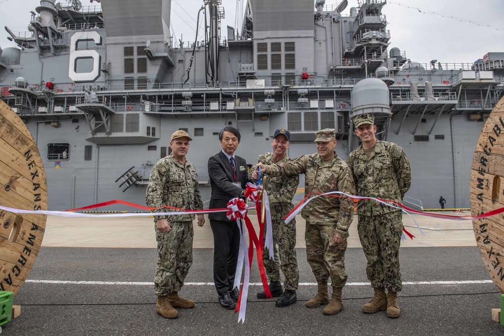 USS America Participates in Ribbon Cutting Ceremony