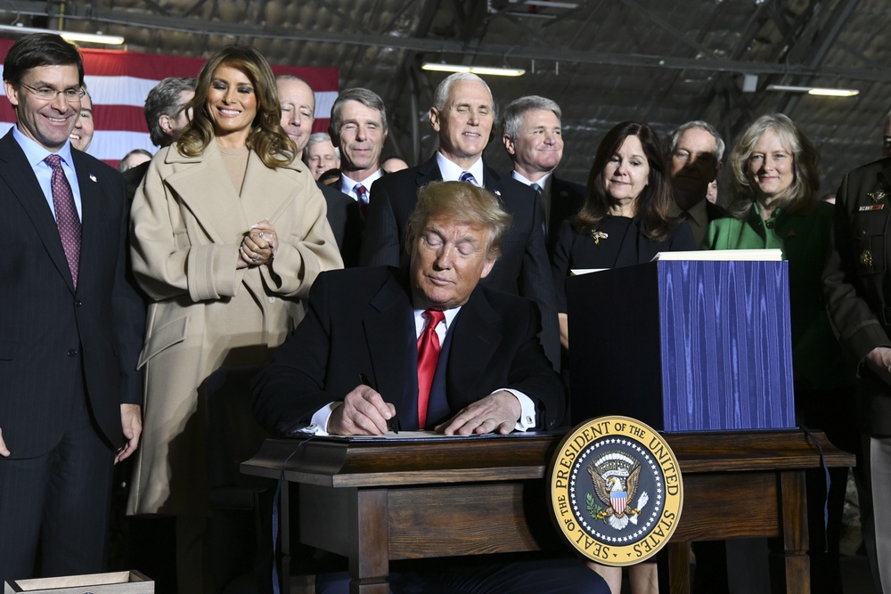 President Trump signs NDAA