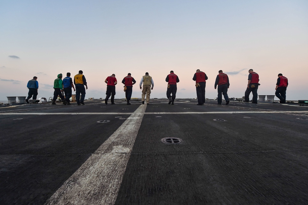 FOD Walkdown USS Farragut