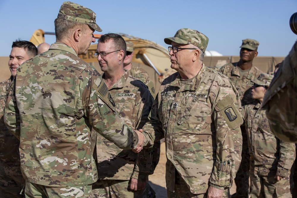 Chief of Staff and Sgt. Maj. of the Army visit Al Asad Airbase