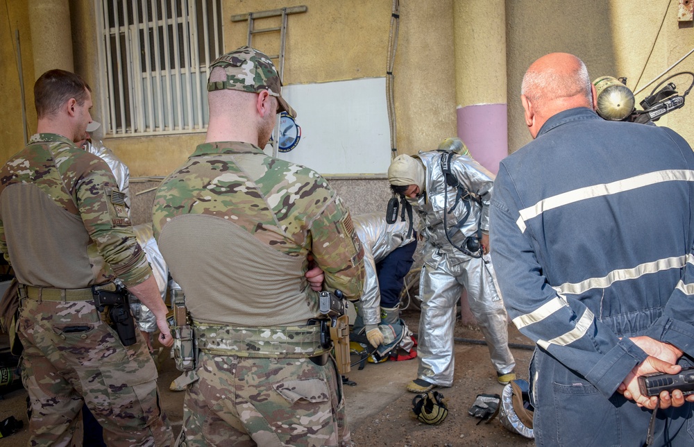 770th AEAS Advisors Train Iraqi Air Force Firefighters