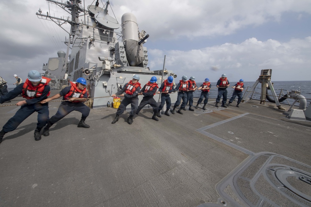 USS Wayne E. Meyer (DDG 108) Replenishment-at-Sea