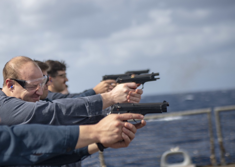 USS Wayne E. Meyer (DDG 108) Live Fire Gunnery Exercise