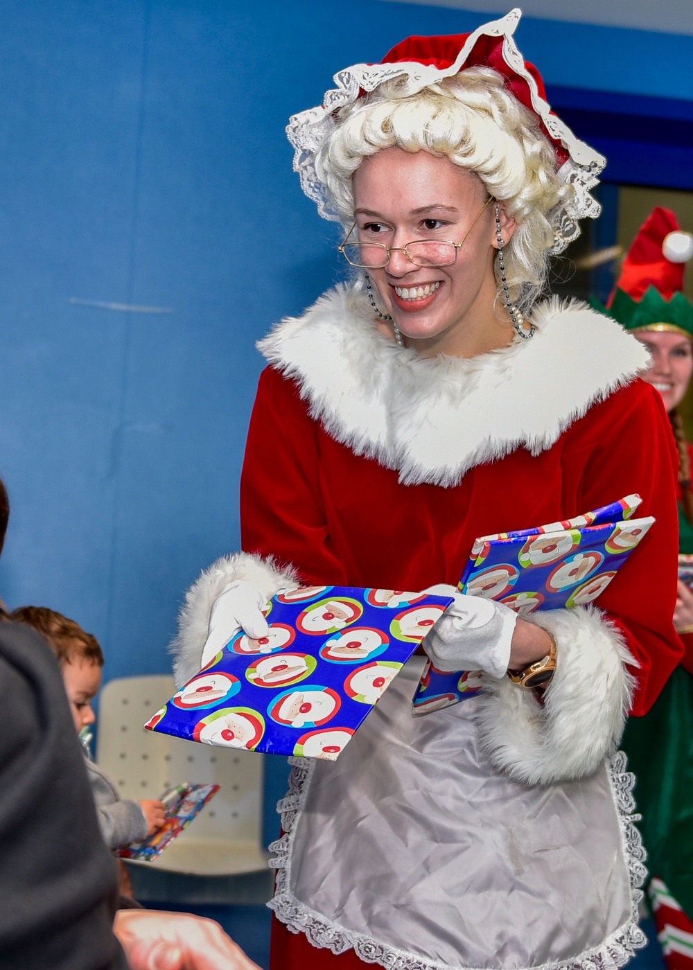 NSA Naples Community Spreads Holiday Cheer at Santabono Children's Hospital