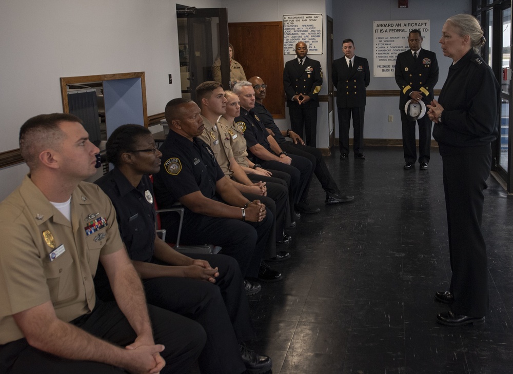 CNIC Commander Meets with Pensacola NSF Personnel