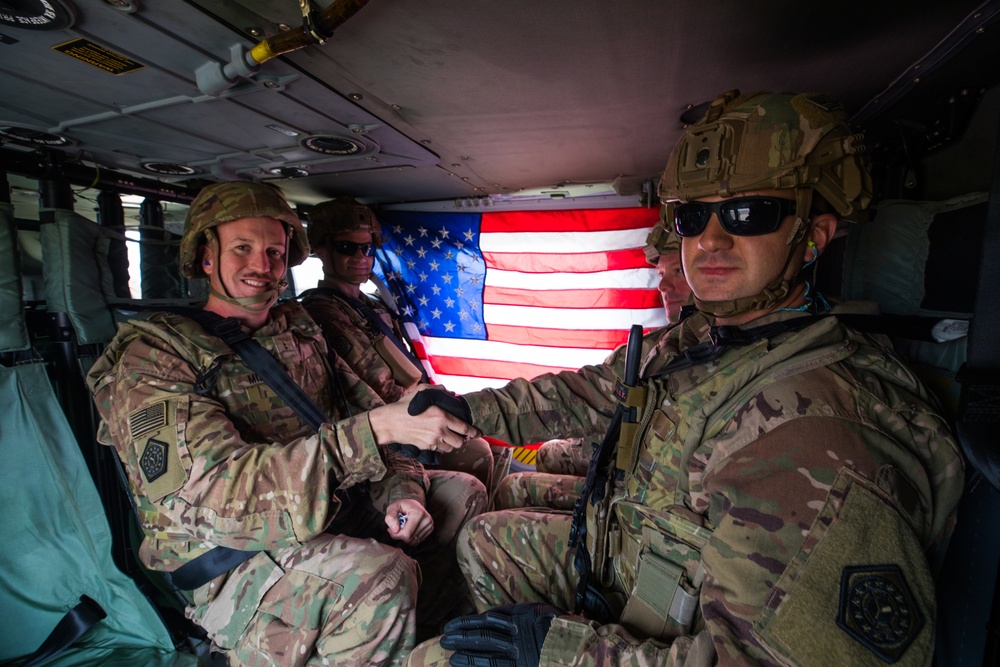 Illinois Army National Guard Soldier Reenlists in Iraq