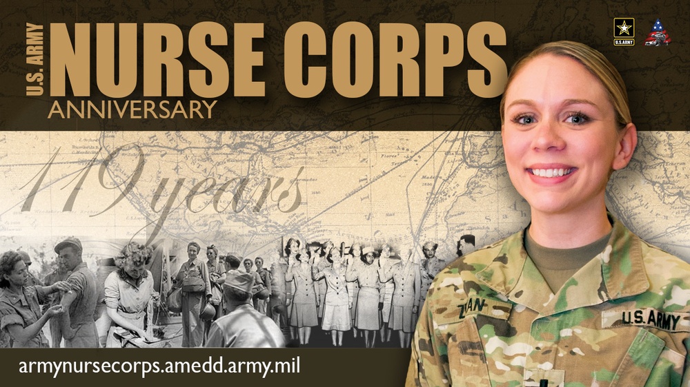 Army Nurse Corps Anniversary graphic