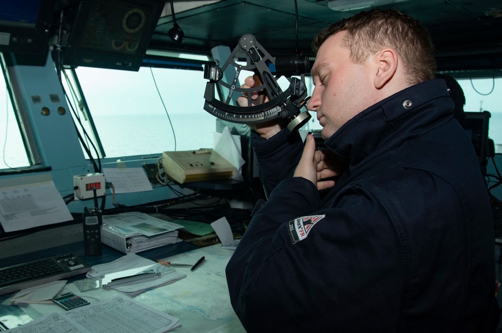 USS Harry S. Truman (CVN 75) conducts a RAS in the Red Sea