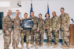 U.S. Air Force Master Sgt. Rebekah Spedaliere, first sergeant, 514th Logistics Readiness Squadron, 514th Air Mobility Wing.