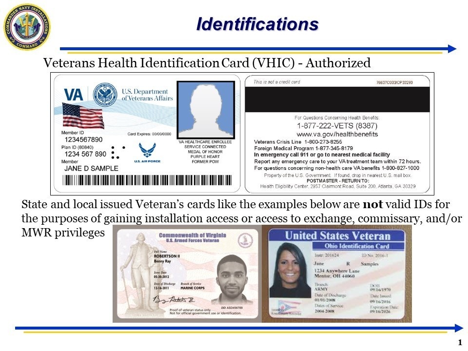 Veterans Access Requirements for Commissary, Exchange and MWR Patronage Expansion