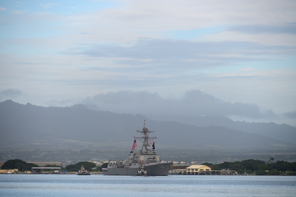 USS Wayne E. Meyer returns from deployment