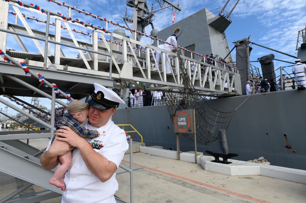 USS Wayne E. Meyer returns from deployment