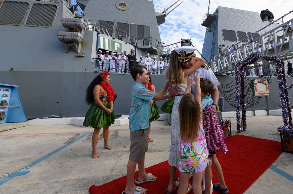 USS Wayne E. Meyer returns from deployment