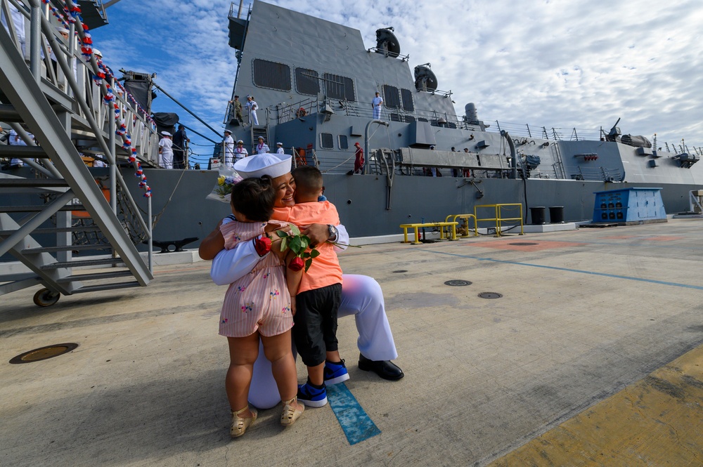 USS Wayne E. Meyer returns from deployment