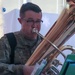 4th Infantry Division Band Brass Quintet performs for deployed Soldiers