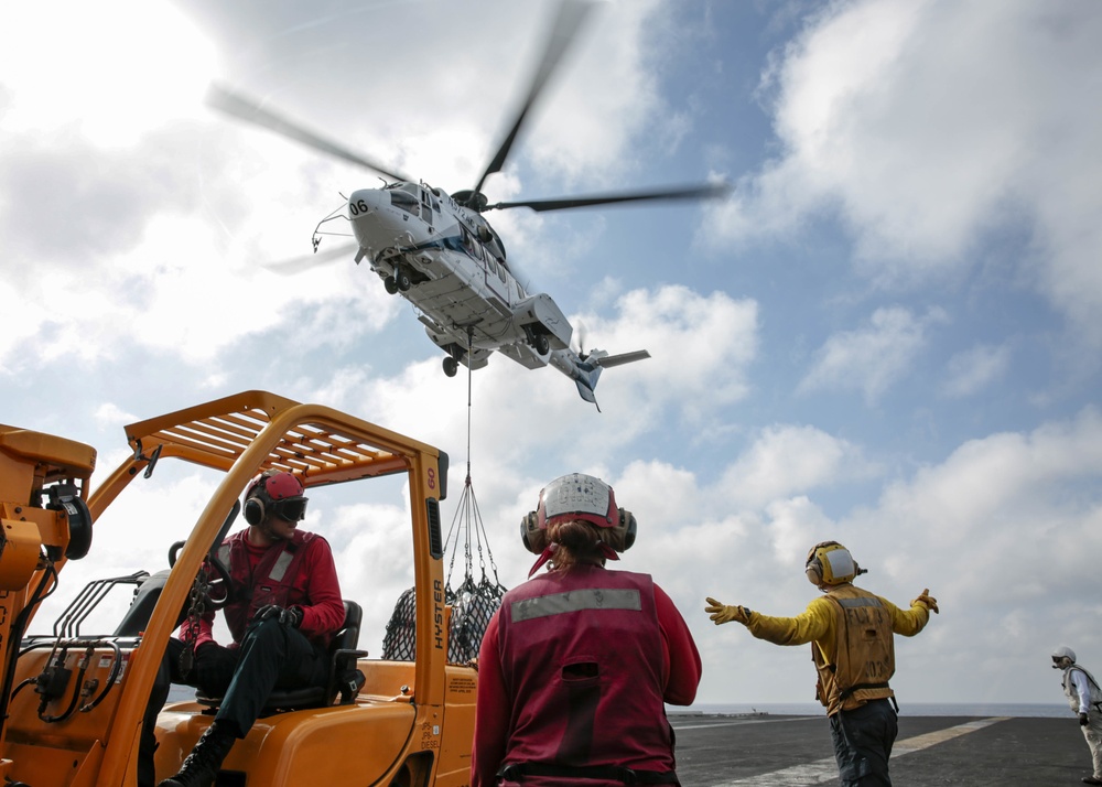 Vertical replenishment-at-sea.