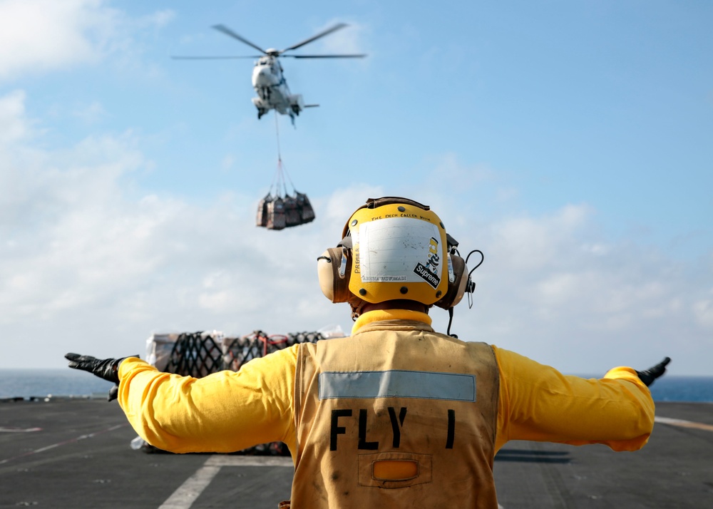 Vertical replenishment-at-sea.