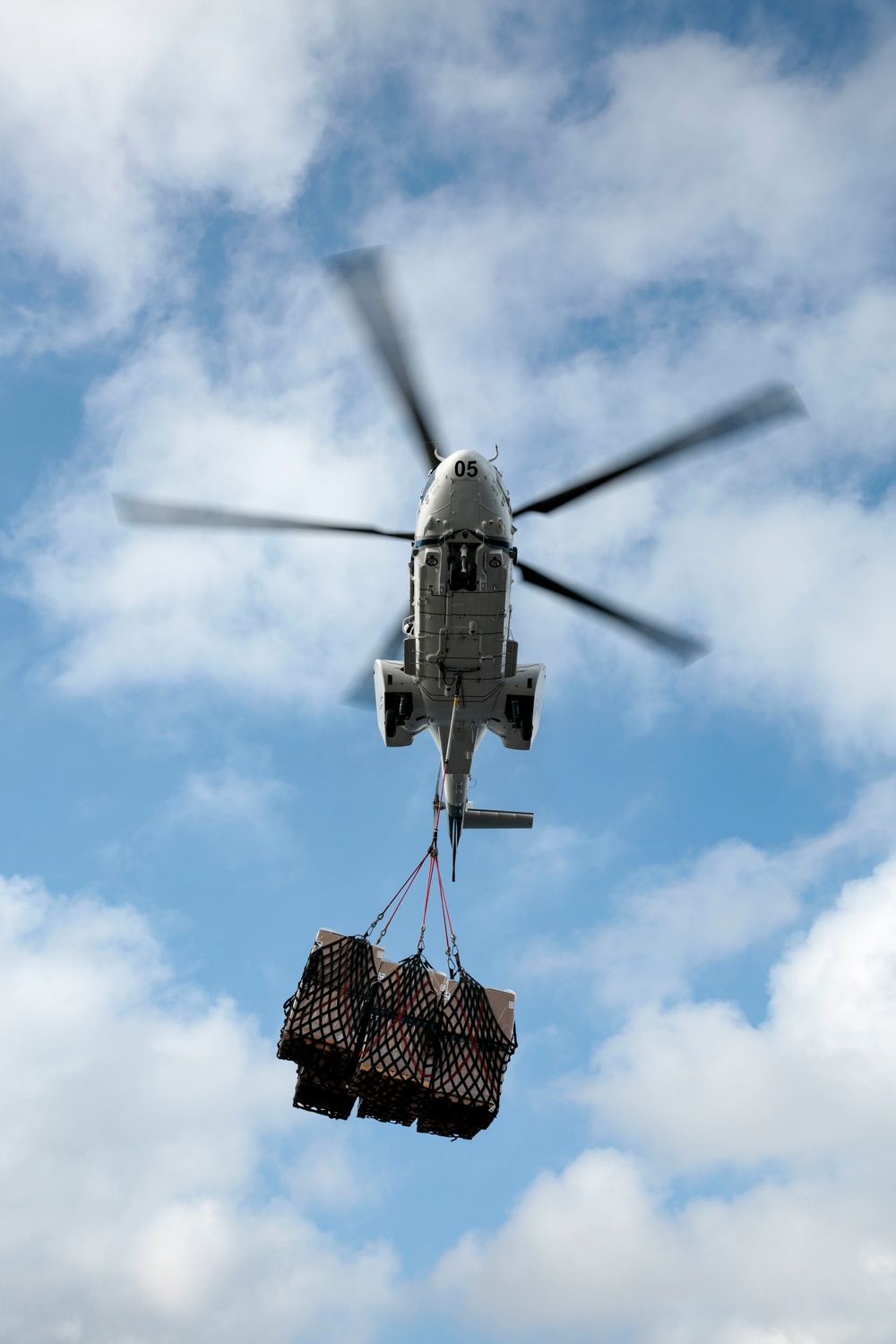 Vertical replenishment-at-sea.