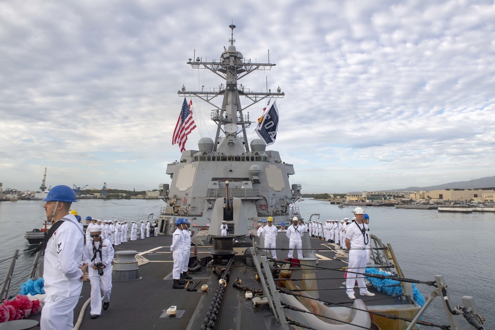 USS Wayne E. Meyer returns from deployment