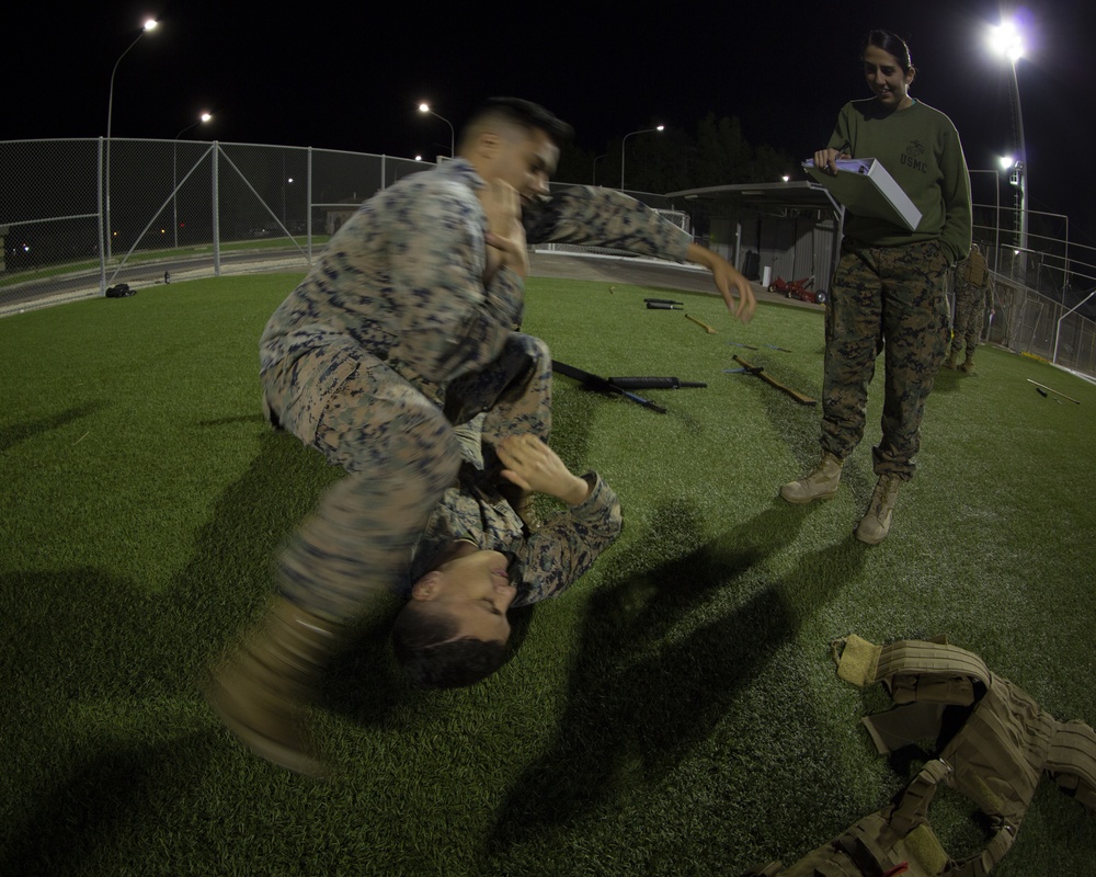 Marines Execute MCMAP Green Belt Test