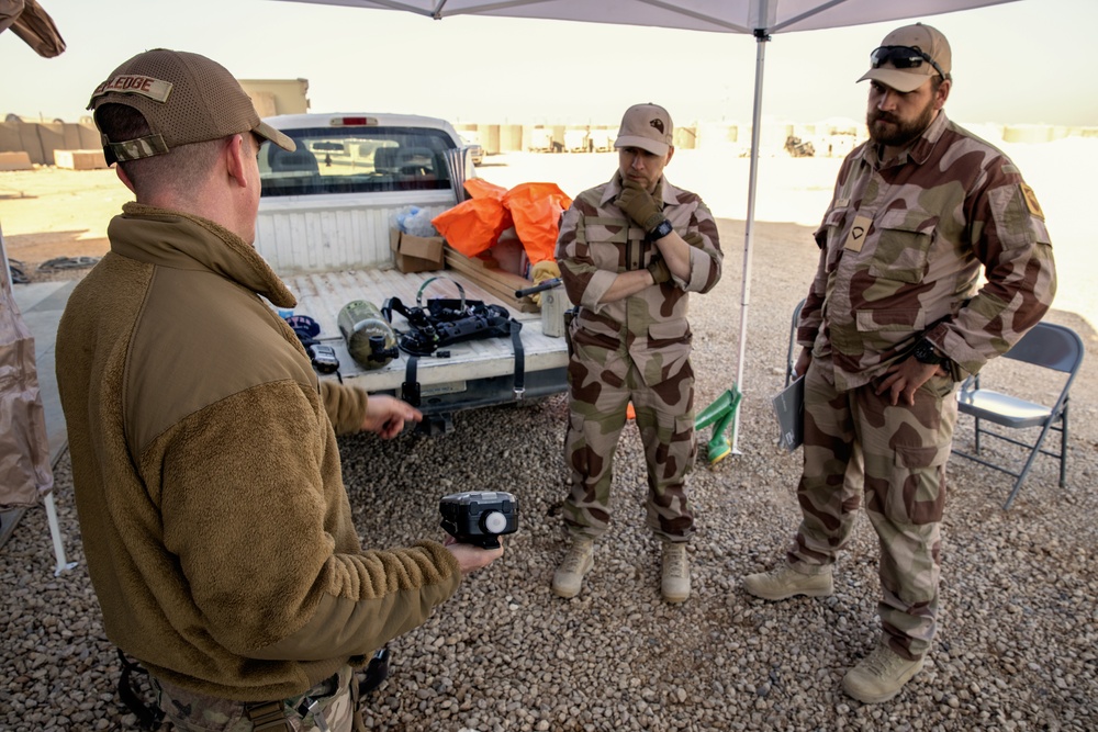 443rd AES demonstrates coalition CBRN equipment capability