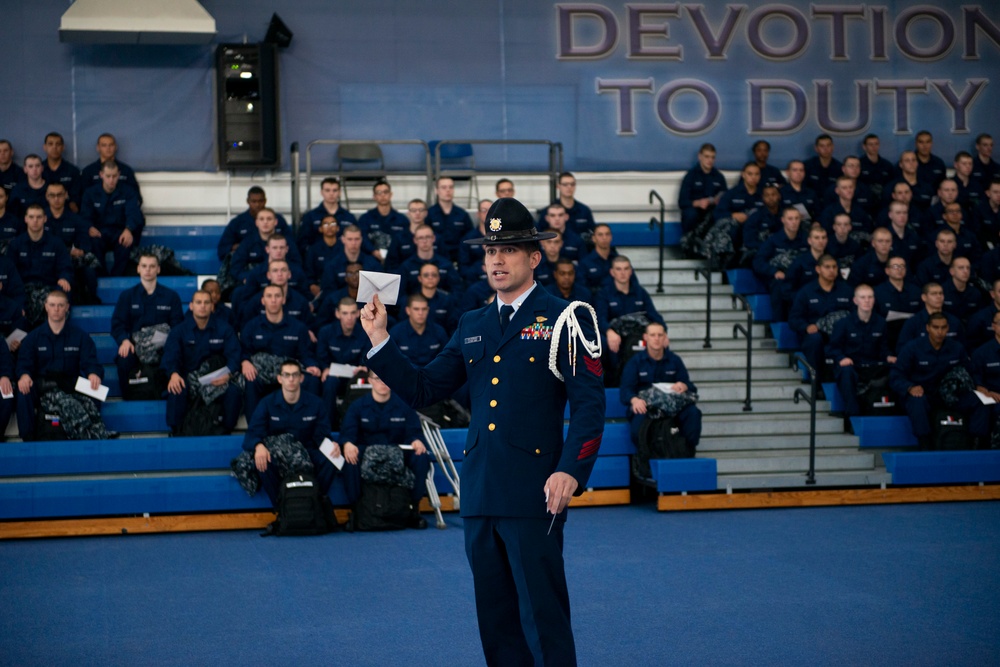 CAPE MAY, N.J. - Cape May County families volunteer to host Coast Guard recruits for Christmas as part of Operation Fireside, Dec. 25, 2019.