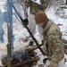 Cold-Weather Operations Course students build improvised shelters, survive outdoors