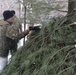 Cold-Weather Operations Course students build improvised shelters, survive outdoors