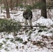 Cold-Weather Operations Course students build improvised shelters, survive outdoors