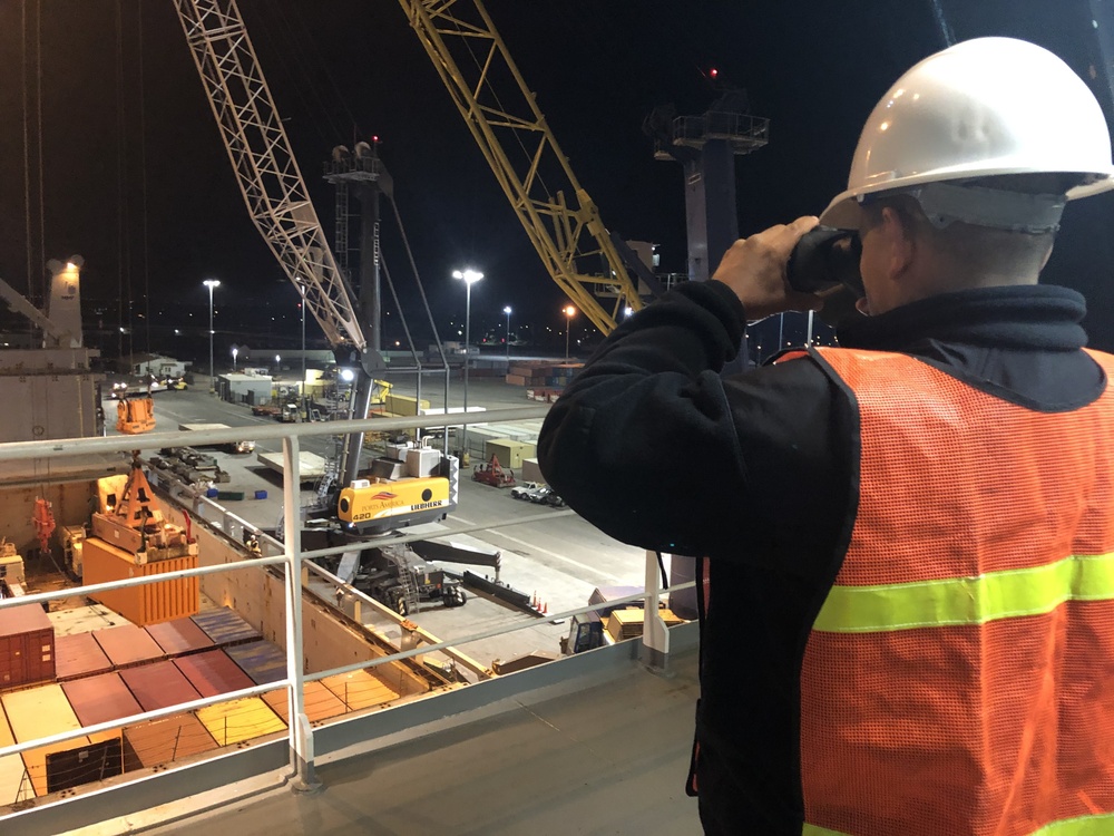 MSC Chartered Ship MV Ocean Giant Conducts Loadout, Departs Early for Support in Operation Deep Freeze 2020