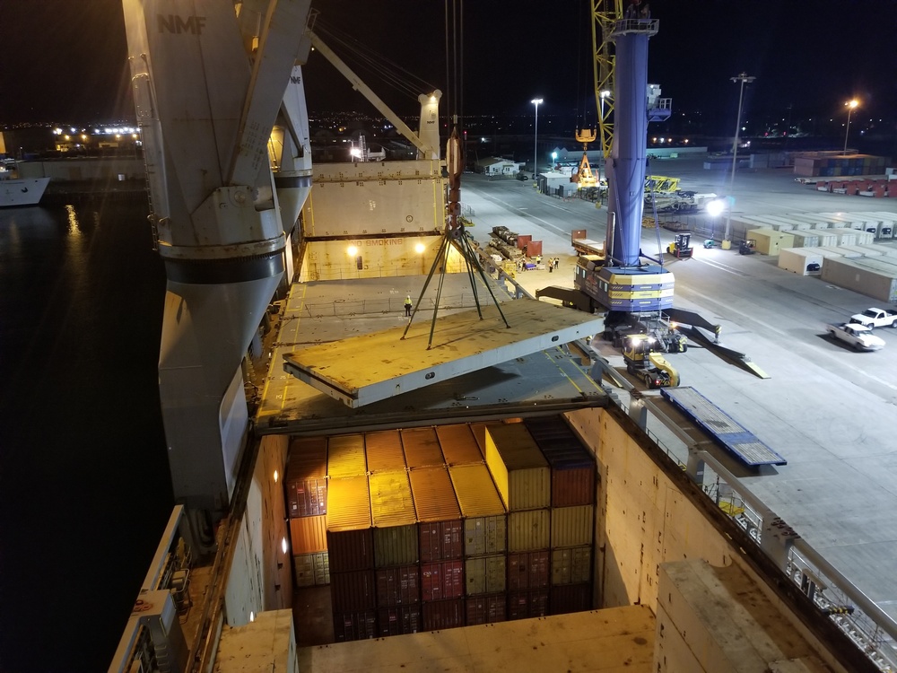 MSC Chartered Ship MV Ocean Giant Conducts Loadout, Departs Early in Support of Operation Deep Freeze 2020