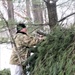 Improvised shelter building by Cold-Weather Operations Course students in Class 20-01