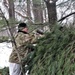 Improvised shelter building by Cold-Weather Operations Course students in Class 20-01